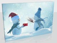 Very Cute Snowmen Christmas Print In Four Sizes