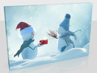 Very Cute Snowmen Christmas Print In Four Sizes