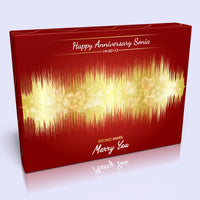 Custom Sound Wave / Waveform Canvas. Personalised Valentine's Gift, Anniversary