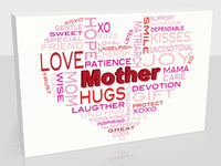 Mother's day Heart Word Cloud, The Perfect Gift