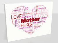 Mother's day Heart Word Cloud, The Perfect Gift