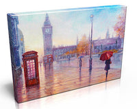 London Canvas Print. Vibrant Canvas Print Premium Quality Handmade Pine Frame.