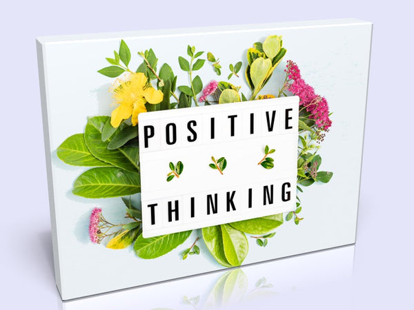 Positive Thinking Canvas Available In 3 Sizes