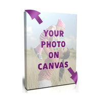 Your Photo on Luxury Canvas w/ Pine Frame