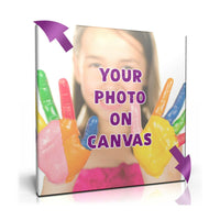 Your Photo on Luxury Canvas w/ Pine Frame