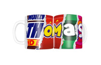 Personalised Coffee Mug | Your name printed using candy wrappers | Chocolate bar wrappers | Sweets Chocoholic Gift | Easter
