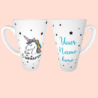 Cute Personalised Unicorn Mug Your Name 3 Sizes Available