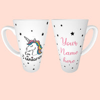 Cute Personalised Unicorn Mug Your Name 3 Sizes Available