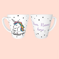 Cute Personalised Unicorn Mug Your Name 3 Sizes Available