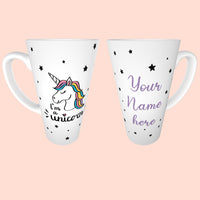 Cute Personalised Unicorn Mug Your Name 3 Sizes Available